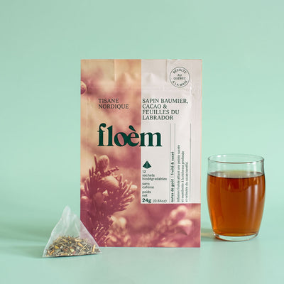 Tisane en sachets Sapin baumier, Cacao & feuilles du Labrador