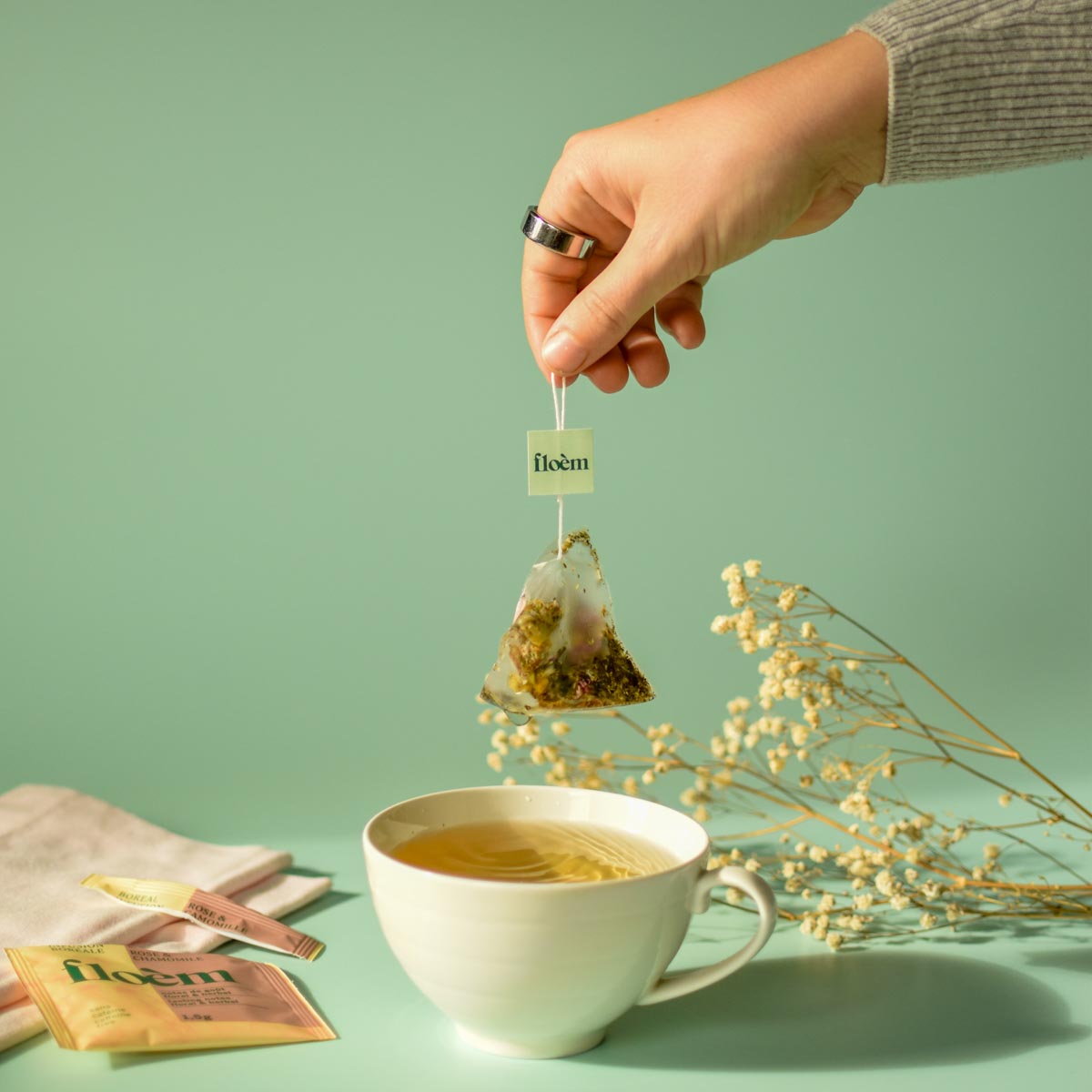 Herbal tea - Rose &amp; Chamomile, individual sachet