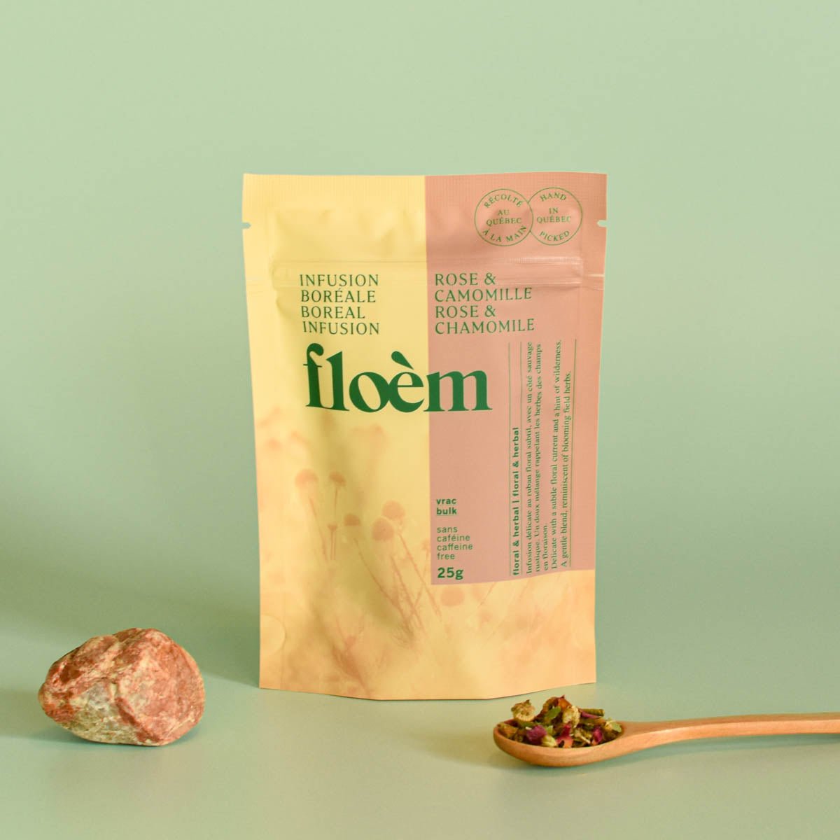 Rose & Chamomile - Labrador tea herbal tea losse leaf | Buy online | Floem
