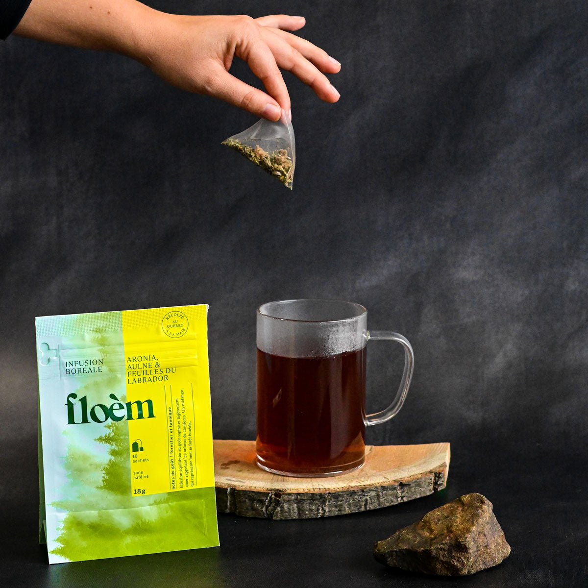 Tisane en sachets - Aronia, aulne & feuilles du Labrador - Tisane - Floèm